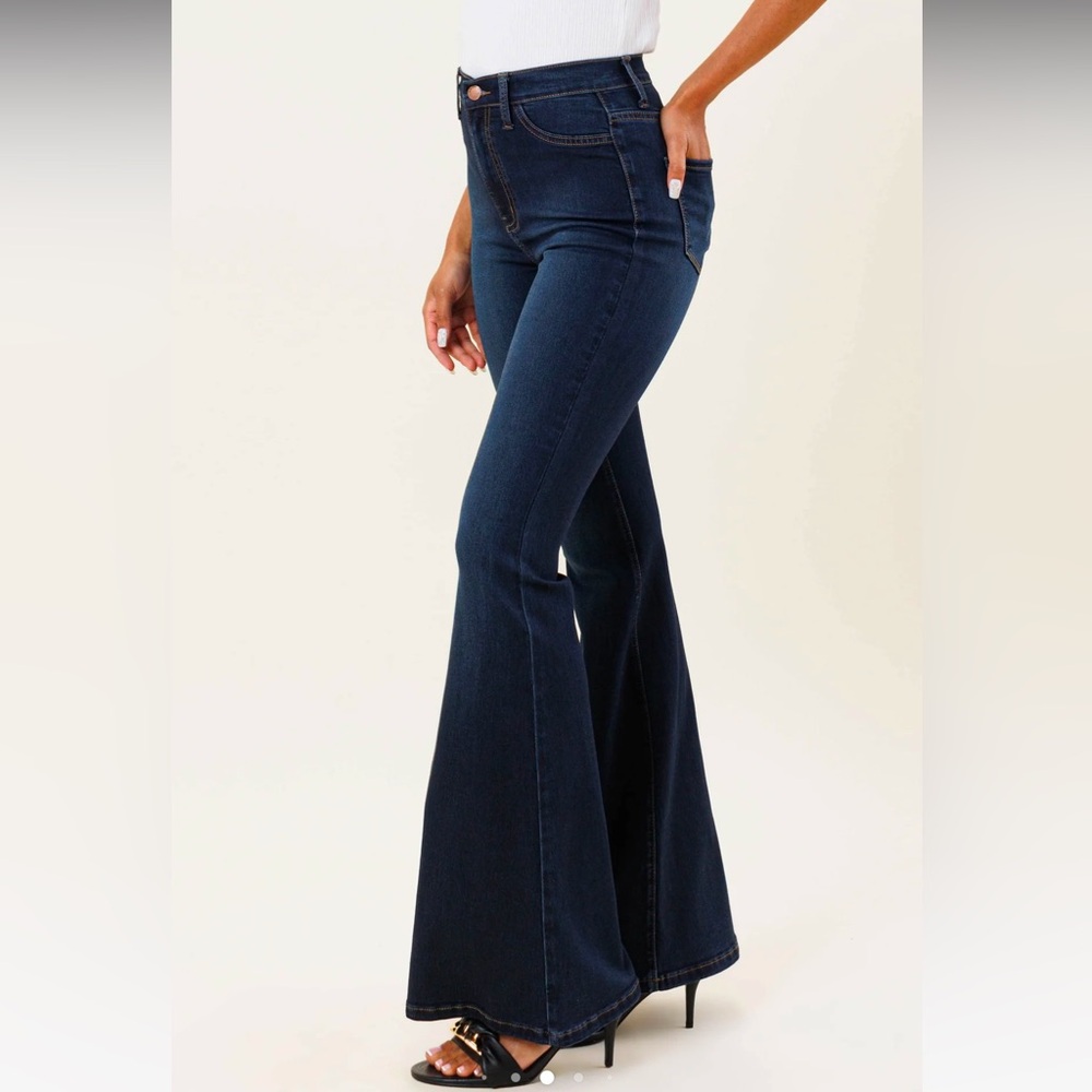 Vibrant M.i.U Tall Bell Flare Jeans - Picture 9 of 16